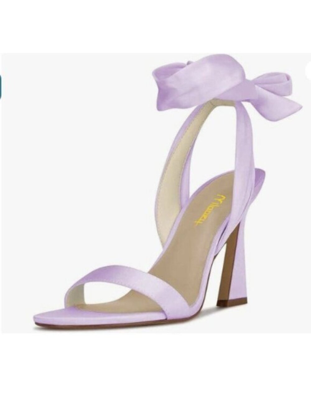 Milooey shoes Women Open Toe Strappy Heeled Sandal Lace Up High Heel Purple Shoe